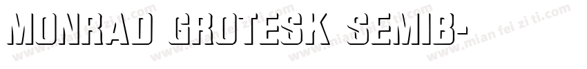 Monrad Grotesk Semib字体转换